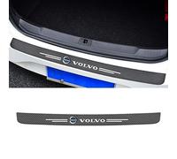 R-timer Car Rear Bumper Protector Guard Carbon Fiber for Volvo XC60 2019-2024 2025, Car Trunk Sill Plate Cover Tail Trim Protective Sticker, Self-adhesive Boot Protector