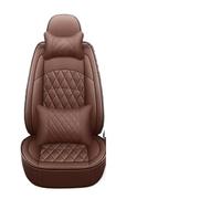 R-timer Car Seat Covers for Dodge Challenger 2009-2019, Full Surround Airbag Design Automotive Interior Accessories Front Rear Split Bench Protector,B Coffee