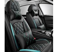 R-timer Car Seat Covers Full Set for Audi RS e-tron GT 2021-, Waterproof Protector Surround Automotive Interior Accessories Auto Seat Cushion,B Green