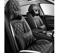R-timer Car Seat Covers Full Set for Audi RS e-tron GT 2021-, Waterproof Protector Surround Automotive Interior Accessories Auto Seat Cushion,B White