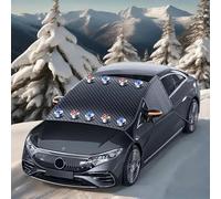 R-timer Car Windscreen Cover Frost for Opel Grandland XGrandland A18 I 2017-2025,Duty Thick Waterproof Windshield Screen Cover,Windscreen Sun Shade UV Reflective,Bla-ck