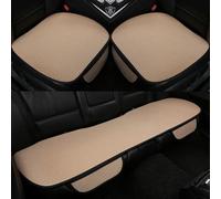 R-timer Front Rear Seat Cushion for Chevrolet Aveo Corvette Cruze Orlando Malibu Spark Trax, Interior Chair Protector Breathable Driving Pad Piloting Passenger Mat Auto Accessories,Beige-1 Set