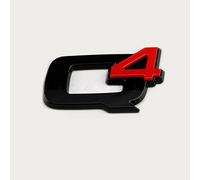 R-timer Q4 3D Car Stickers for Alfa Romeo Car Logo Emblem Sticker Car Window Door Badge Decals Auto Exterior Decoration Modified Accessories,Black Q4