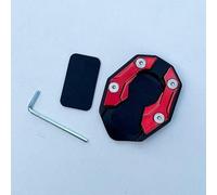 R-timer Side Stand Extension Enlarger for Honda CBR 650F 2014 2015 2016 2017 2018, Motorcycle Kickstand Support Plate made of Premium Material, Parking Pad,Red