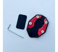 R-timer Side Stand Extension Enlarger for Piaggio Ape 50 2002-2016, Motorcycle Kickstand Support Plate made of Premium Material, Parking Pad,Red