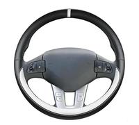 R-timer Steering Wheel Cover for Toyota C-HR PHEV 2024 2025 2026, Leather Steering Wheel Protector Breathable Anti-Slip Grip Car Interior Accessories Guard,White-O-shaped