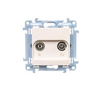 R-TV Antenna Socket End Compartment Separated Simon 10 CAK.01/41