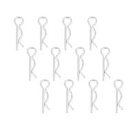 R Type Cotter Pin Clips, 1.2 * 20mm R Type Cotter Pin Clips Zinc Plated Retaining Pins Spring Clips Hair Pin 30Pcs Cotter Pins Assortment Kit for Use on Hitch Pin Lock Systems