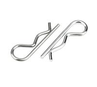 R Type Spring Cotter Pin M1.2 M1.5 M1.8 M2.5-M6 304 Stainless Steel Wave Shape Split Clip Clamp Hair Tractor Pin For Car(2pcs M3.5 x 75mm)