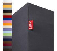 r-up Best fitted sheet 140 x 200 - 160 x 220 cm up to 35 cm height, many colours, 95% cotton, 5% elastane, 230 g/m, Oeko-Tex, stress-, even at 160 cm width (apricot)