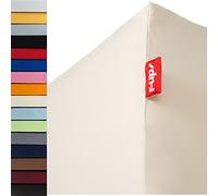 r-up Best fitted sheet 140 x 200 - 160 x 220 up to 35 cm high many colours 95% cotton / 5% elastane 230 g/m² Oeko-Tex stress even at 160 cm width (natural).