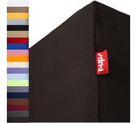 r-up Best Fitted Sheet 180 x 200 - 200 x 220 to 35 cm High Many Colours 95% Cotton / 5% Elastane 230 g/m² Oeko-Tex Stress- Also for Box Spring Beds (Anthracite)