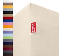 r-up Best Fitted Sheet 200 x 220 - 220 x 240 to 35 cm Height Many Colours 95% Cotton / 5% Elastane 230 g/m² Oeko-Tex Stress- Also for Waterbeds (Natural)