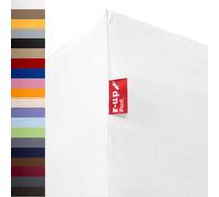 R Up Can Fit Fitted Sheet 90x200 - 100x200 cm Height 35 cm Various Colours 100% Cotton 130 g/m² Öko-Tex Stress-Free, 100% Cotton, White, Doppelpack 90x200-100x200
