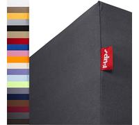 R-up Fitted Sheet 180 x 200 x 220 to 35 cm Height 95 % Cotton / 5 % Elastane 230 g/m2 Oeko-Tex Stress- Also for Box Spring Beds, apricot, Doppelpack 180x200-200x220