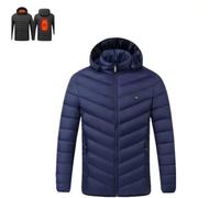 R-xy-M Heating Jacket Three-Speed Temperature Control Thermostat Outside Warm Out Outdoor Men Women Heated Cotton Coat Jacket, Blue2, 5x_l