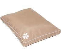 R&Z Luxury LARGE & Extra Large Luxury Heavy Duty waterproof Dog Bed Washable Zipped COVER ONLY (Large (Cover Only), Beige Paw)