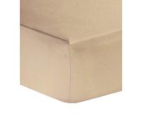 R&Z Plain Percale Easy Care Polycotton Bunk Bed FItted Sheet 2ft 6" (76 x 190cm) (Latte)