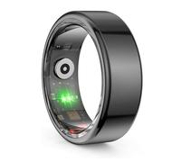 R02 Smart Ring Fitness Tracker Ring New 5.0 Bluetooth-Compatible Blood Oxygen Tracker IP68 Waterproof & Multi-sport Modes for Android IOS Magnetic charging-Black||10