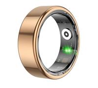 R02 Smart Ring Fitness Tracker Ring New 5.0 Bluetooth-Compatible Blood Oxygen Tracker IP68 Waterproof & Multi-Sport Modes for Android iOS Magnetic Charging-Gold||8