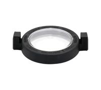 R0445800 Pump Lid Replacement for Pool Equipment Maintenance, Black Spa Pump Cover with Clear Center, Grip Tabs and Size Check for Service Strainer Lid Replacement Cover Clear Center Black Round Side