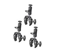 R094 Super Clamp With Double Ball Head Magic Arm With 1/4" 3/8" Hole For DSLR Camera Light Mic Mount(3PCS R094)