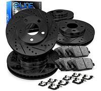 R1 Concepts Front Rear Brakes and Rotors Kit |Front Rear Brake Pads| Brake Rotors and Pads| Ceramic Brake Pads and Rotors |Hardware Kit|fits 2019-2021 Hyundai Tucson