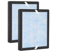 R1 P1801 P1802 True HEPA Replacement Filters Compatible with YIOU R1 and Elechomes P1801/ P1802 Air Purifier, 3 Stage Filtration System, H13 True HEPA Filters, 2 Pack
