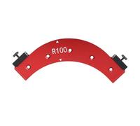 R100 Rounded Arc Chamfer Template, Corner Chamfer Jig for Woodworking, Inner and Outer Corner Trimming Template with Clear Scale Markings, Aluminum Alloy Jig for Cabinet Making