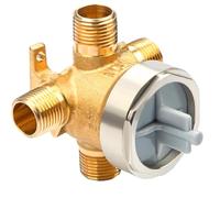 R11000 Rough-In Valve for D 3-Setting or 6-Setting Shower Diverter Faucet, Compatible With D 3 Way or 6 Way Trim Kits, Brass Construction