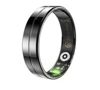 R11M Smart Ring, Bluetooth 5.0, Multi-Sport Tracking, Health Monitoring, Waterproof Fitness Ring (Black, 10)
