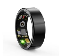 R11M Smart Ring IP68 Waterproof Sport Health Tracker Bluetooth 5.0 Multi-sport Modes Heart Rate Blood Oxygen Sleep Monitor Photo-Taking for Men Women (Black 11)
