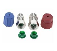 R12 to R134A AC Adapter Kit for Conversion of R12 and R22 Systems Featuring Multiple Connector Sizes for Effective Air Conditioning Upgrade