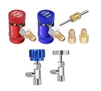 R1234YF Adapter Kit, R1234YF Quick Coupler Adapter with Self-Sealing & Puncture Can Tap