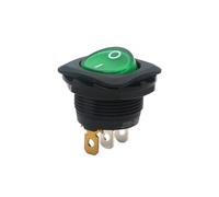R13-135B STSP rocker switch/ON-OFF 3pins with Green NEON lighter/250V 10A 125V 16A /Amplifier power switch IDGTTLDF