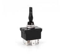 R13-54B 6Pin Momentary MON-OFF-MOM Self-Return DPDT 12mm Car Toggle Switch DC12V 20A 1Pcs