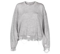 R13 distressed merino-wool jumper - Grey S-M