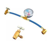 R134A AC Refrigerant Charge Hose Kit With Pressure Gauge and M14 Bottle Opening Adapter For Auto Replacement Part Real-time detection