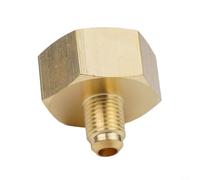 R134a Bottle Adapter Car Aircon Recharge Adapter 1/4 SAE to G3/4 Fitting Brass Air Conditioning Adapter AC Charging Connector