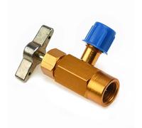 R134a Can Tap Valve,Brass Acme Adapter,Ac Charging Opener,Manifold Gauge Connector,Hvac Service Tool