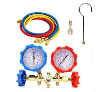 R134A R1234YF AC Manifold Gauge Set, Reliable Testing and Charging Tools, Suitable for Commercial and Domestic Air Conditioning
