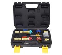 R134A R1234YF R22 Valve Core Remover Installer Tool Kits for Automotive and Household Air Conditioning Professional Efficiency Construction User Friendly Design Toolbox Package