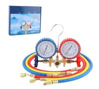 R134A Recharge Kit - Auto AC Gauge Hose Charging Tool Set, Car Air Conditioner Service Device | Precision Pressure Meter for Automotive Cooling Maintenance DIY Repair System Kit Versatile