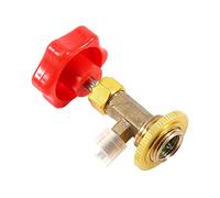 R134A Refrigerant Can Tap Valve, Auto AC Dispensing Tool with M14/1/4" Thread, Brass Construction, Hand-Operated Punch, Car Air Con Recharge Bottle Opener