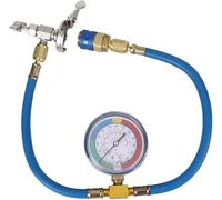 R134A Refrigerant Charging Pipe Durable Construction Precise Engineering Fit Reliable Replacement Part Car Air Conditioning Repair Tool Recharge Hose with Gauge Adapter for Automotive Maintenance R...