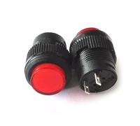 R16-503 Button Switch Power Reposition Self-locking Round Red 4 Pin 2 16MM 250V 3A 1/5/10Pcs(Red 2P Lock,1PCS)
