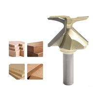 R18/R30/R50 1/2-Inch Shank Woodworking Router Bit Woodworking Integrated Slotting Trimming Machine Tool Edge & Grooving Router Bits Straight Router Bit(R18)(R50)