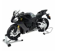 R1M Motorcycle Model Track Edition Alloy Dynamic - 1/6 Scale Diecast Collectable Simulation Bike with Ignition Lights Engine Sound Smoke Spray, Carbon Fibre Style Realistic Metal Motorbike