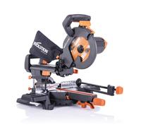 R210SMS Sliding Mitre Saw With Multi Material Cutting Cuts Wood Metal Plastic &