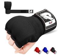 R2F Gel Boxing Hand Wraps Inner Gloves, 70cm Long Wrist Straps for Wrist Support, Elasticated, Padded Fist Hand Protection, Muay Thai MMA Martial Arts, Punching Speed Bag Training Handwraps